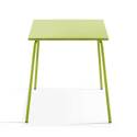 Quadratischer Gartentisch 70 x 70 cm und 2 Bistrostühle
