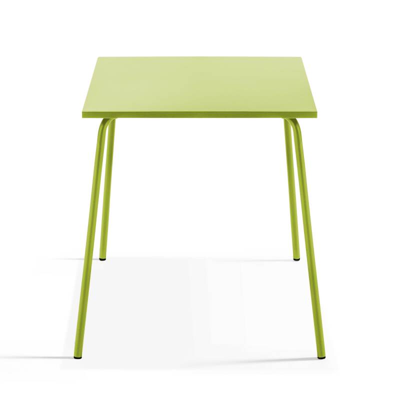 Quadratischer Gartentisch 70 x 70 cm und 2 Bistrostühle (2/4)