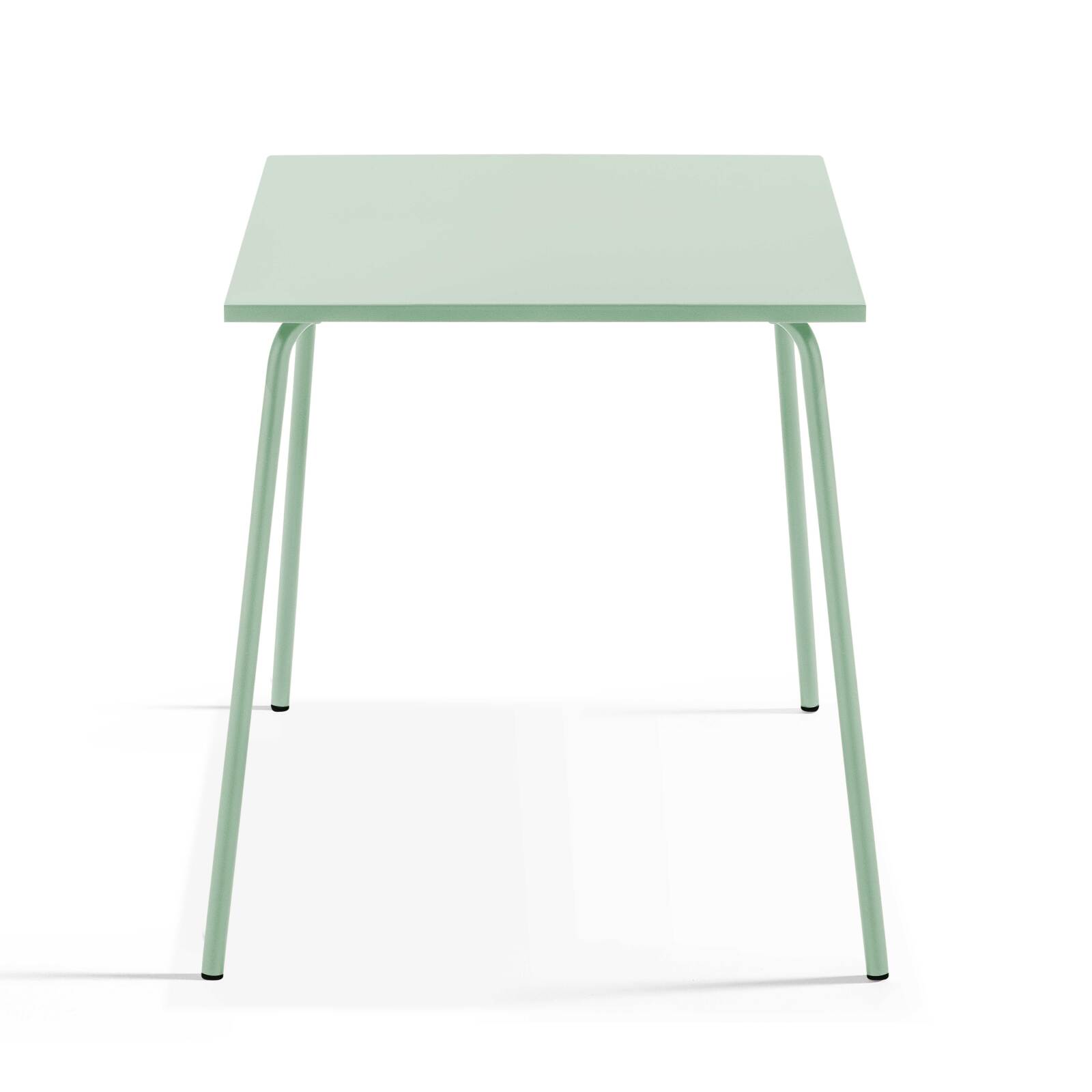 Quadratischer Gartentisch 70 x 70 cm und 2 Bistrostühle