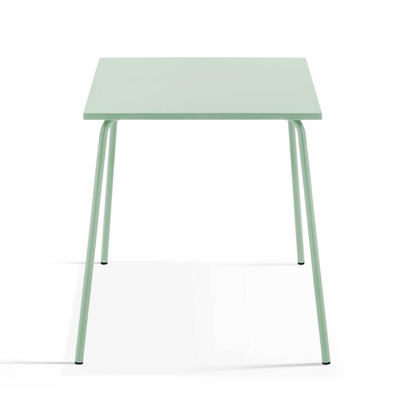 Quadratischer Gartentisch 70 x 70 cm und 2 Bistrostühle (2/7)