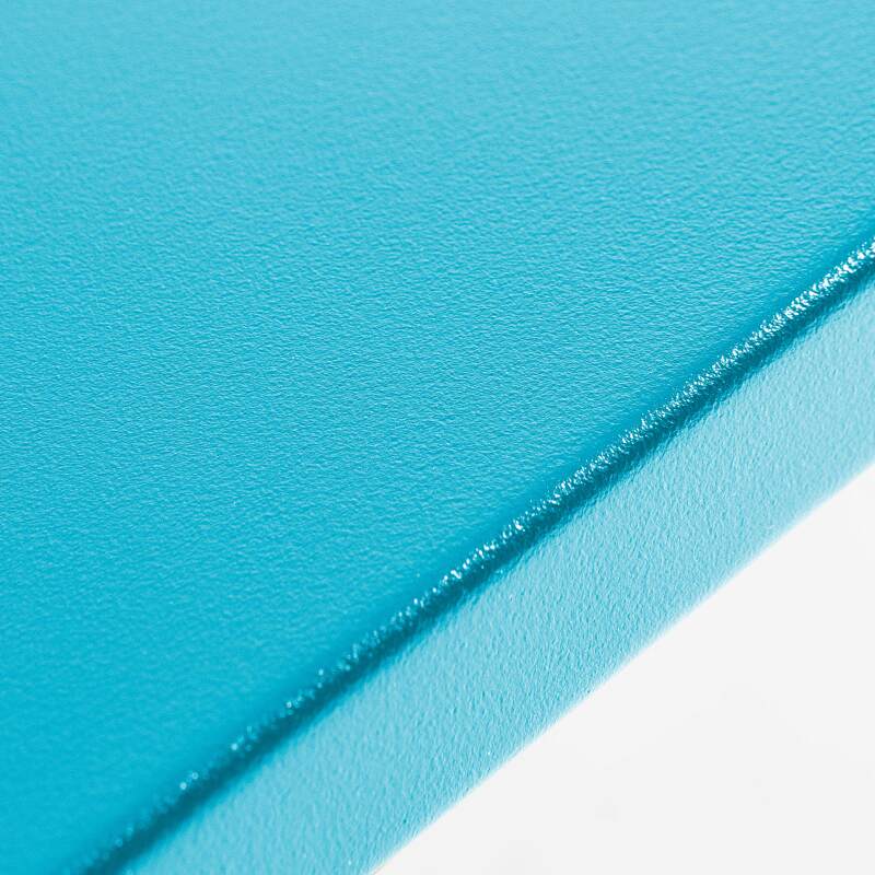 Quadratischer Gartentisch 70 x 70 cm und 2 Metallstühle  (2/6)