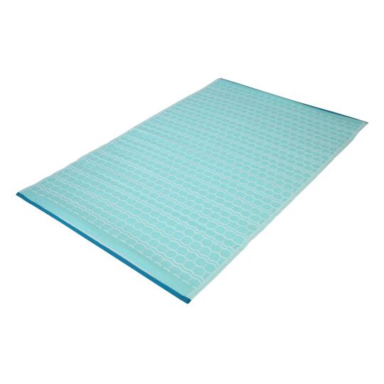 Rechteckiger Outdoor-Teppich mit doppelseitigem Muster aus Polypropylen