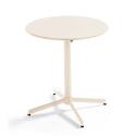 Klappbarer Bistrot-Gartentisch Ø70 x 72 cm und 2 Metallstühle