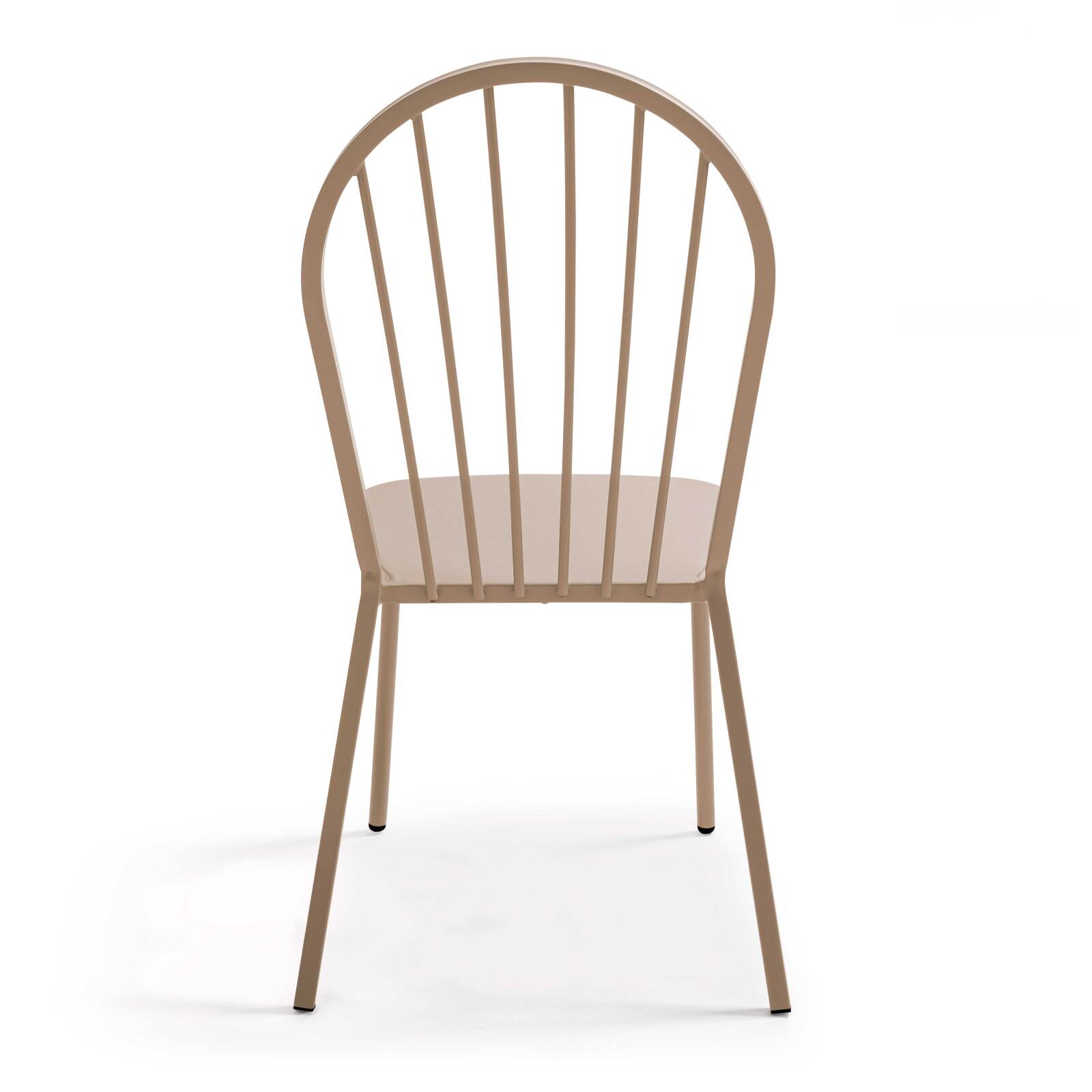 Klappbarer Bistrot-Gartentisch Ø70 x 72 cm und 2 Metallstühle 