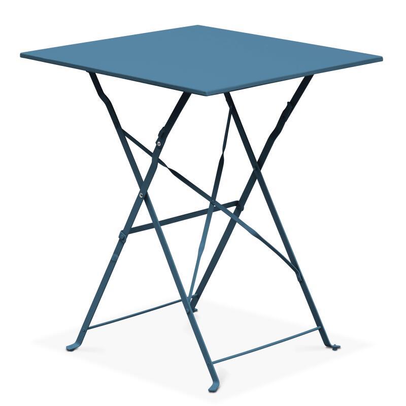 Klappbarer Bistrot-Gartentisch, quadratisch, 60 x 60 cm 