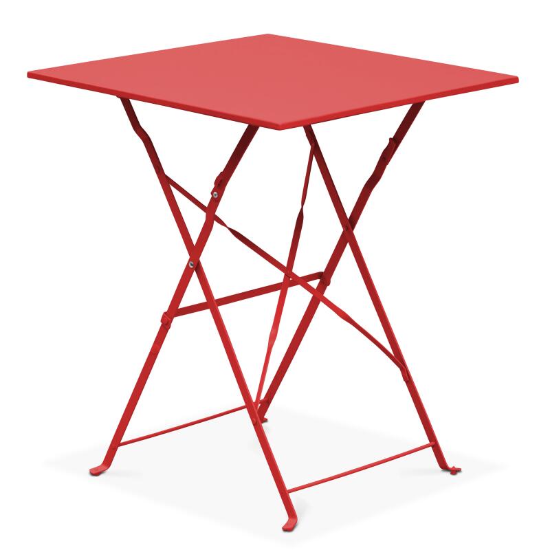 Klappbarer Bistrot-Gartentisch, quadratisch, 60 x 60 cm 