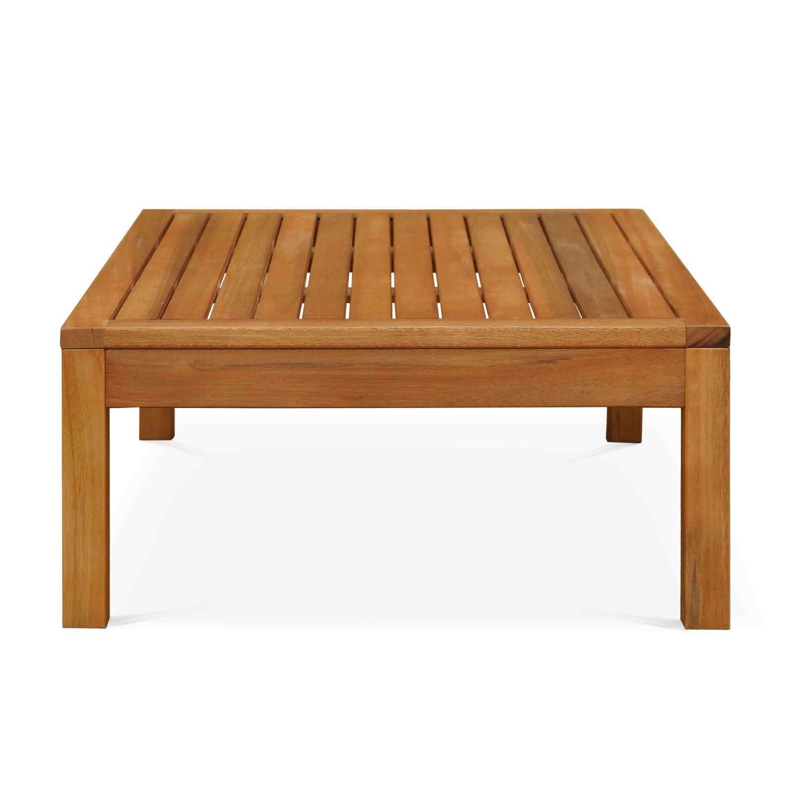 Garten Couchtisch aus FSC®-zertifiziertem Eukalyptusholz, 80 x 60 x 30 cm 
