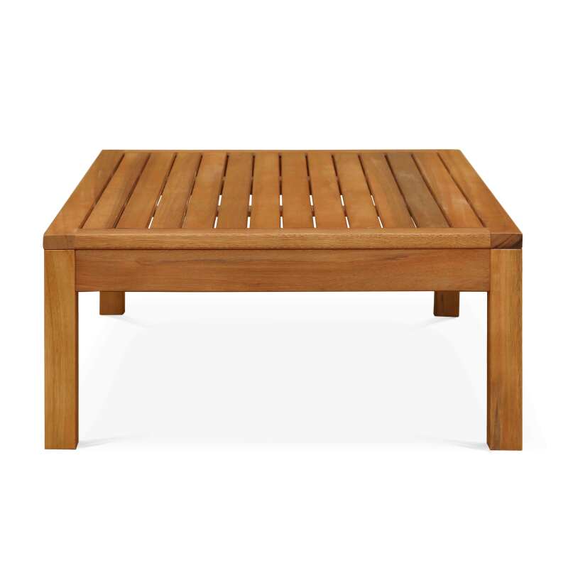 Garten Couchtisch aus FSC®-zertifiziertem Eukalyptusholz, 80 x 60 x 30 cm 