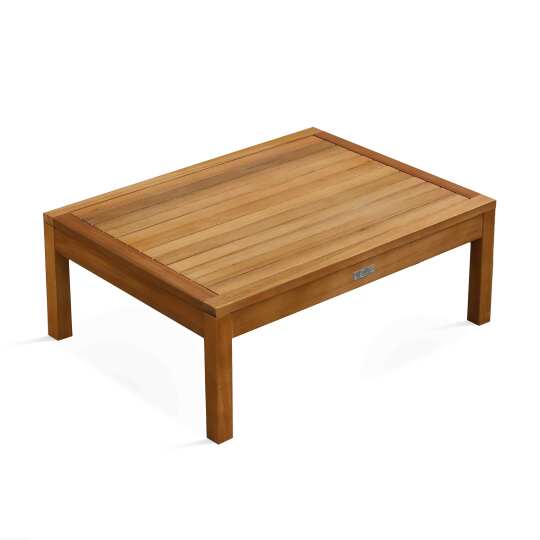 Garten Couchtisch aus FSC®-zertifiziertem Eukalyptusholz, 80 x 60 x 30 cm