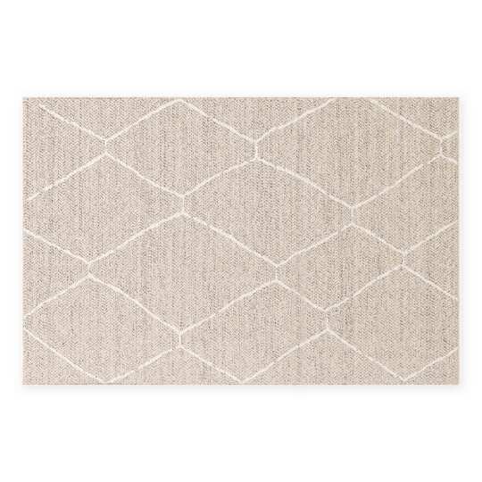 Outdoor-Teppich rechteckig, beige, im Bohème-Stil | Oviala