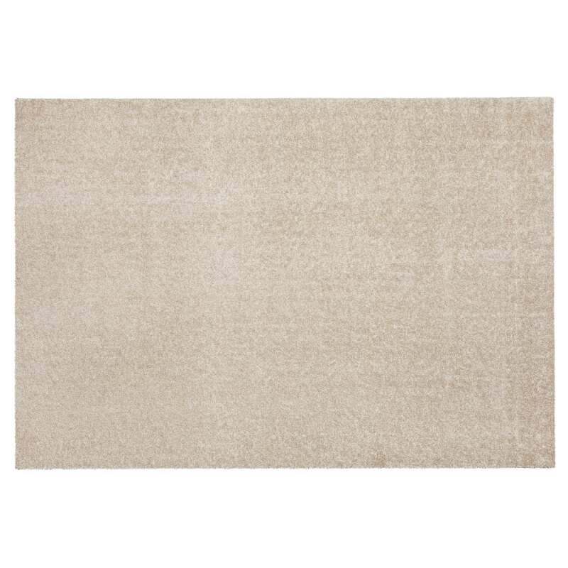 Rechteckiger Teppich mit langem Flor aus Polypropylen in einfarbigem Design 