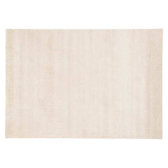 Rechteckiger Teppich mit langem Flor aus Polypropylen in einfarbigem Design