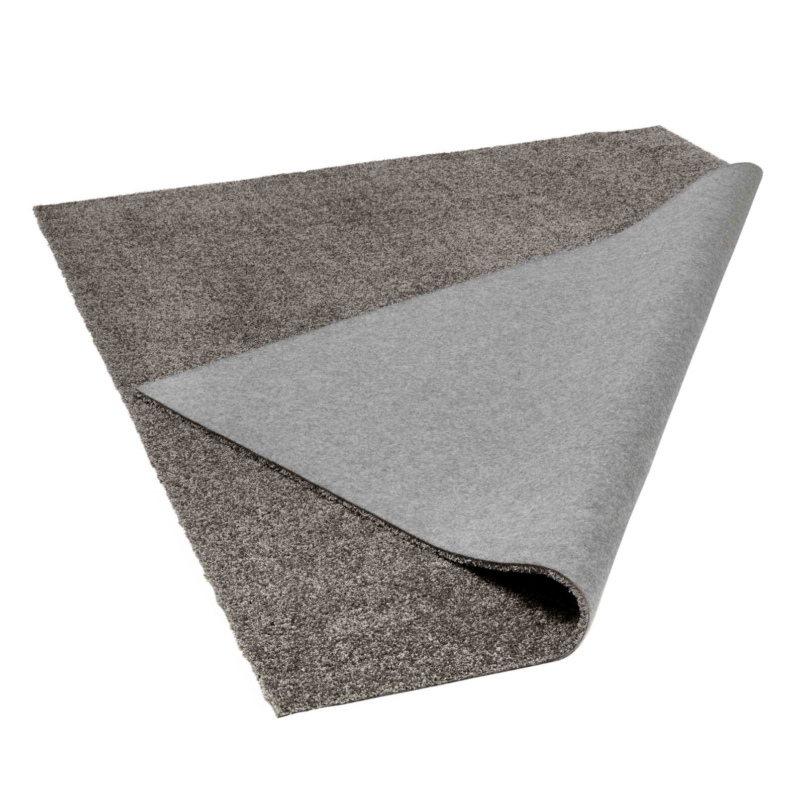 Rechteckiger Teppich mit langem Flor aus Polypropylen in einfarbigem Design 