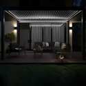 Motorisierte selbsttragende bioklimatische Aluminium-Pergola 3x4m mit LED-Beleuchtung