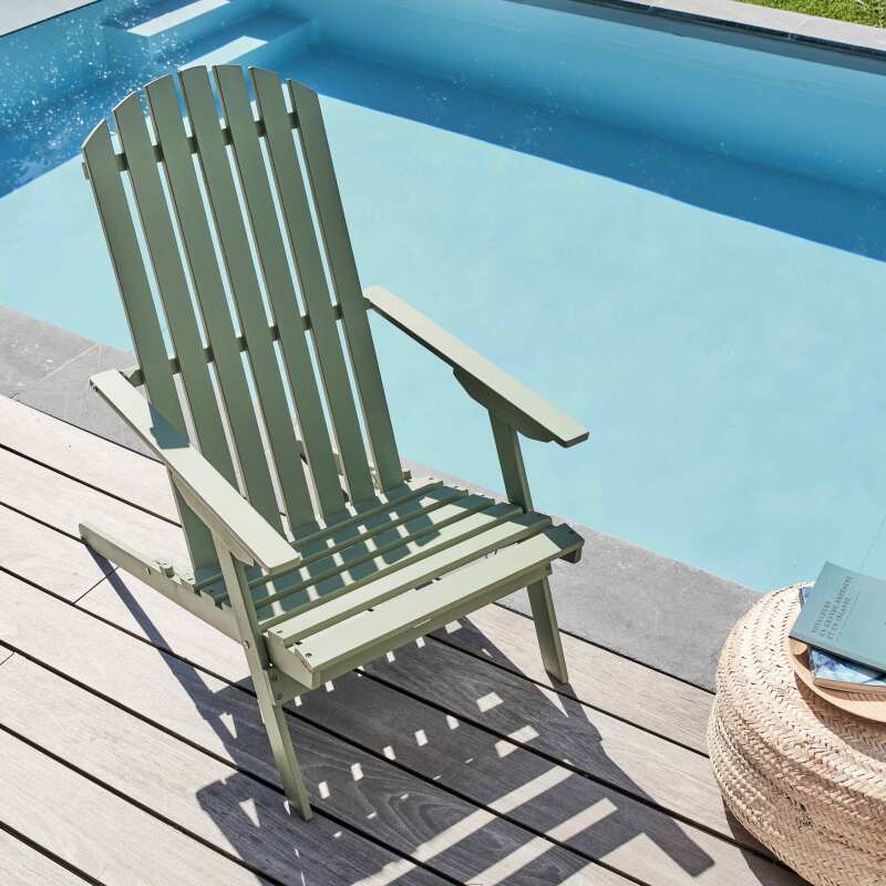 Relax Gartensessel aus FSC®-Eukalyptusholz klappbar neigbar - Lifestyle