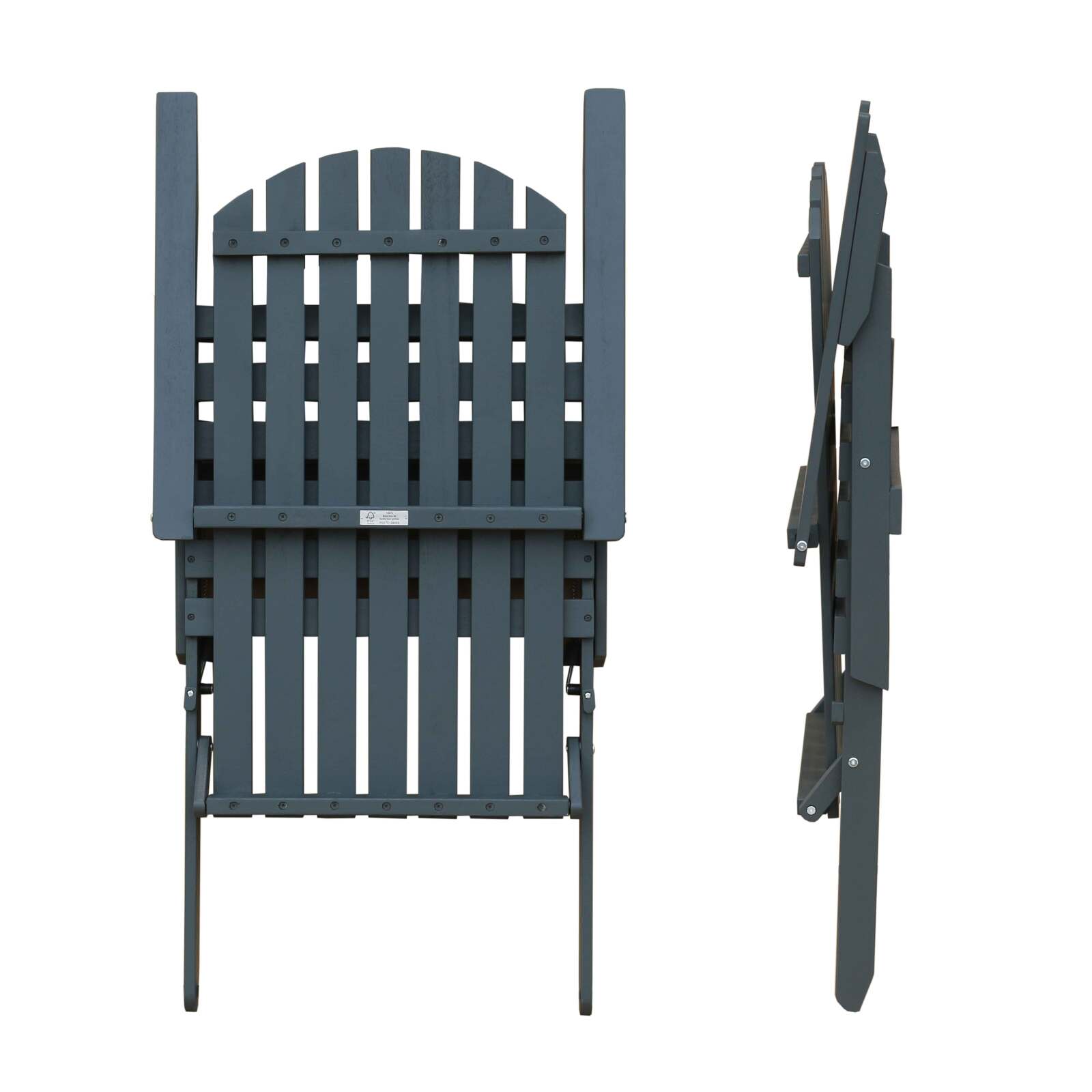 Set aus 2 klappbaren, verstellbaren Relaxsessel mit 3 Positionen aus FSC®-zertifiziertem Eukalyptusholz 