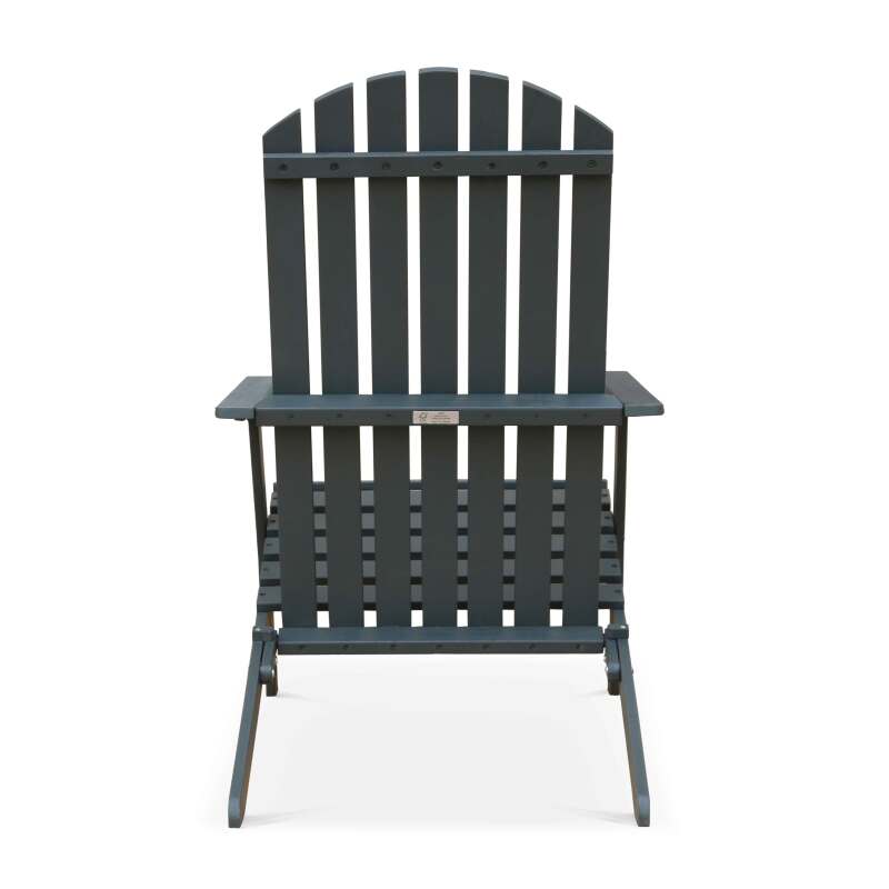 Set aus 2 klappbaren, verstellbaren Relaxsessel mit 3 Positionen aus FSC®-zertifiziertem Eukalyptusholz 