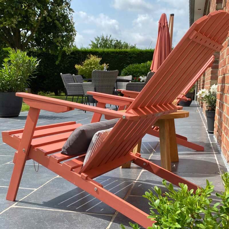 Set aus 2 klappbaren, verstellbaren Relaxsessel mit 3 Positionen aus FSC®-zertifiziertem Eukalyptusholz  (5/6)