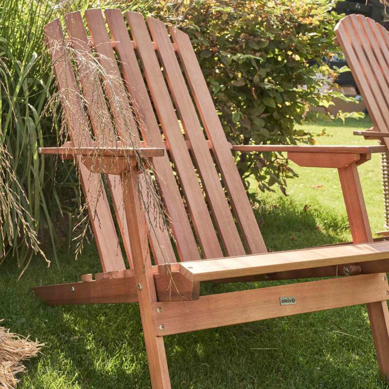 Set aus 2 klappbaren, verstellbaren Relaxsessel mit 3 Positionen aus FSC®-zertifiziertem Eukalyptusholz  (3/6)