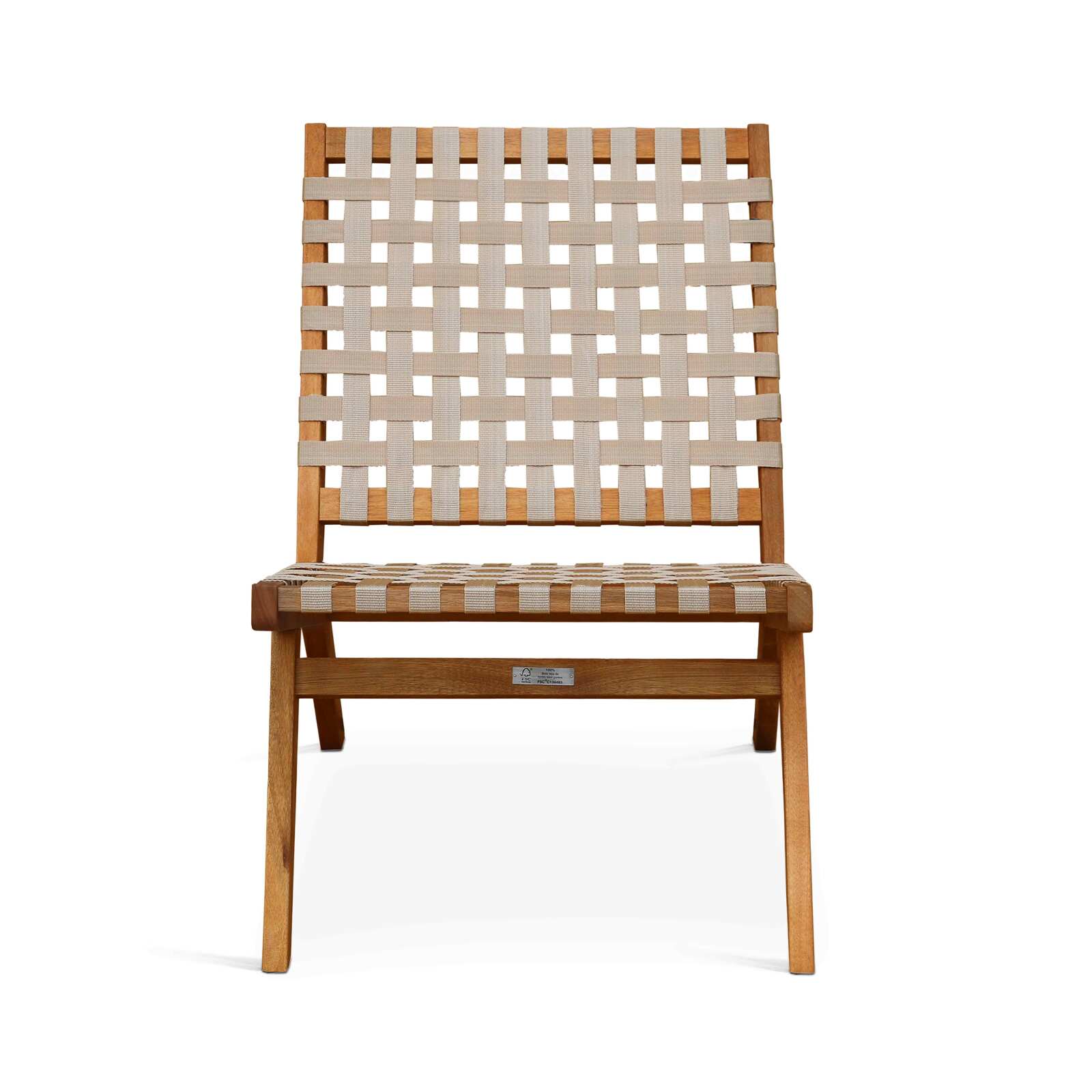 Entspannungssessel aus FSC®-zertifiziertem Eukalyptusholz