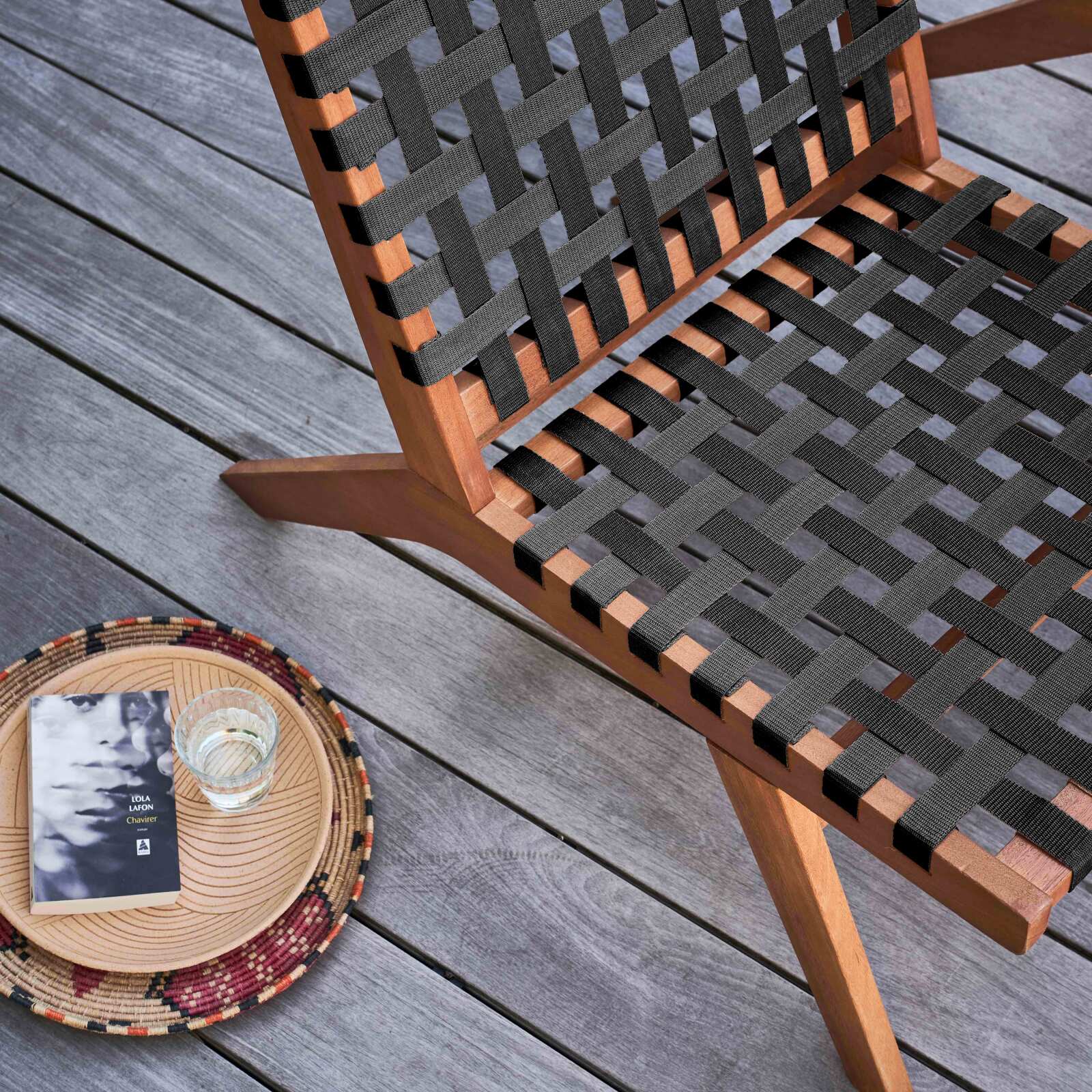 Entspannungssessel aus FSC®-zertifiziertem Eukalyptusholz