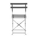 Set aus 2 klappbaren Bistro-Gartenstühlen