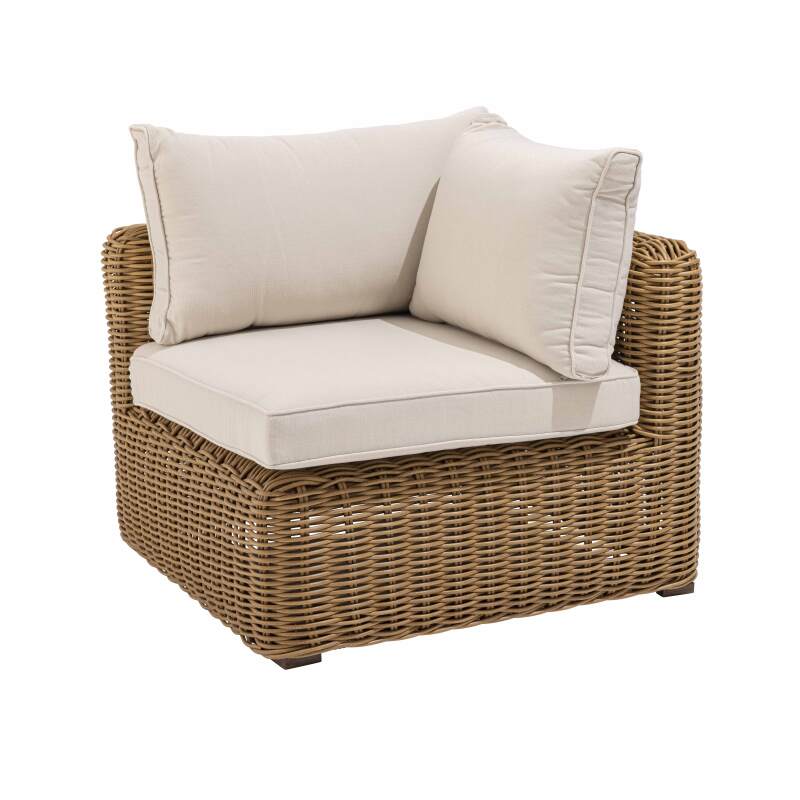 Ecksofa-Gartenlounge-Set mit 5 Sitzplätzen aus geflochtenem Kunstharz (5/9)