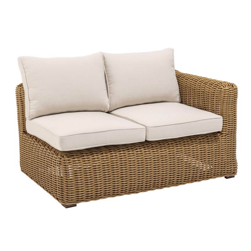 Ecksofa-Gartenlounge-Set mit 5 Sitzplätzen aus geflochtenem Kunstharz (6/9)