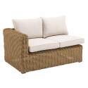 Ecksofa-Gartenlounge-Set mit 5 Sitzplätzen aus geflochtenem Kunstharz