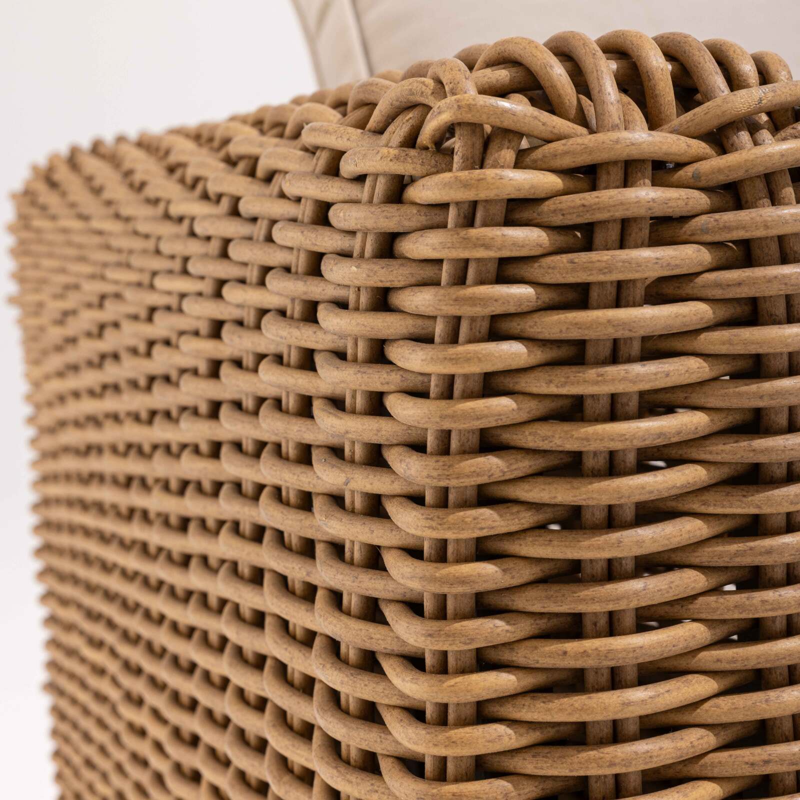 Ecksofa-Gartenlounge-Set mit 5 Sitzplätzen aus geflochtenem Kunstharz Ecksofa-Gartenlounge-Set mit 5 Sitzplätzen aus geflochtenem Kunstharz