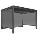 Selbsttragende bioklimatische Aluminium-Pergola mit 3x4m und 1, 2 oder 3 Markisen