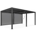 Selbsttragende bioklimatische Aluminium-Pergola 3x6m mit 2 oder 4 Markisen
