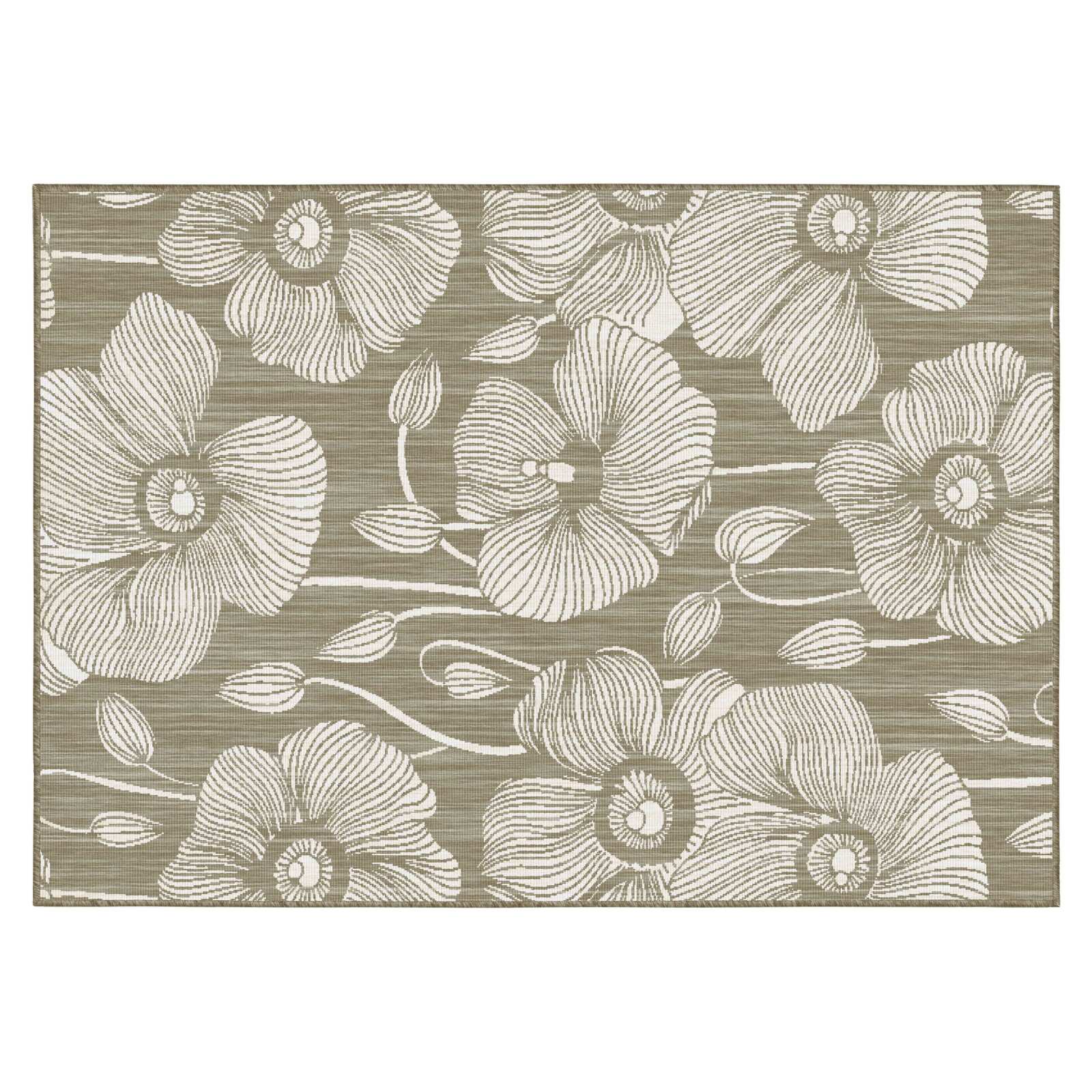 Rechteckiger, Teppich wendbarer fur den Aussenbereich aus Polypropylen 