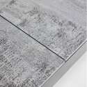 Rechteckiger, ausziehbarer Garten-Tisch (256/320 x 100 x 76 cm) aus Aluminium und DPC 