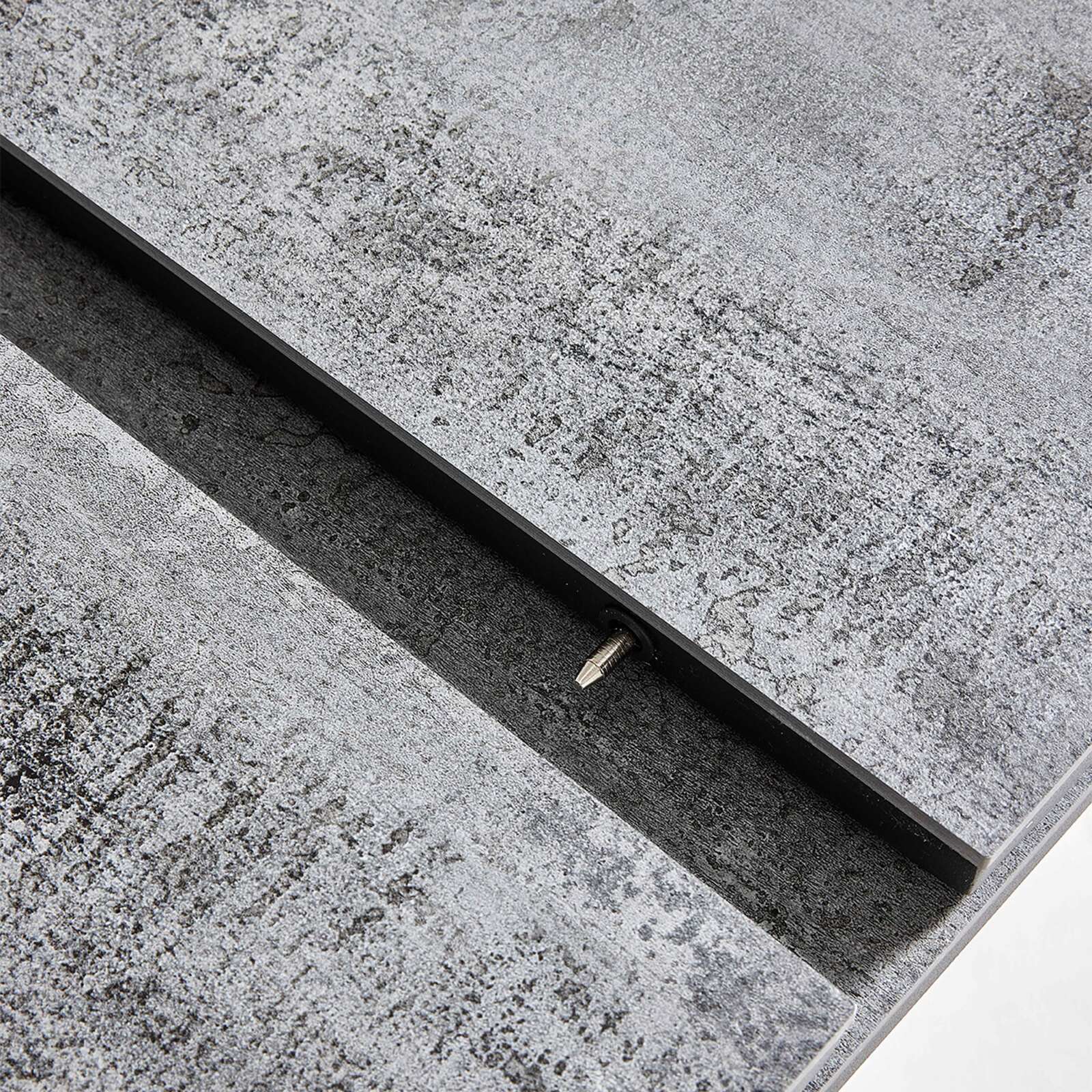Rechteckiger, ausziehbarer Garten-Tisch (256/320 x 100 x 76 cm) aus Aluminium und DPC Rechteckiger, ausziehbarer Garten-Tisch (256/320 x 100 x 76 cm) aus Aluminium und DPC