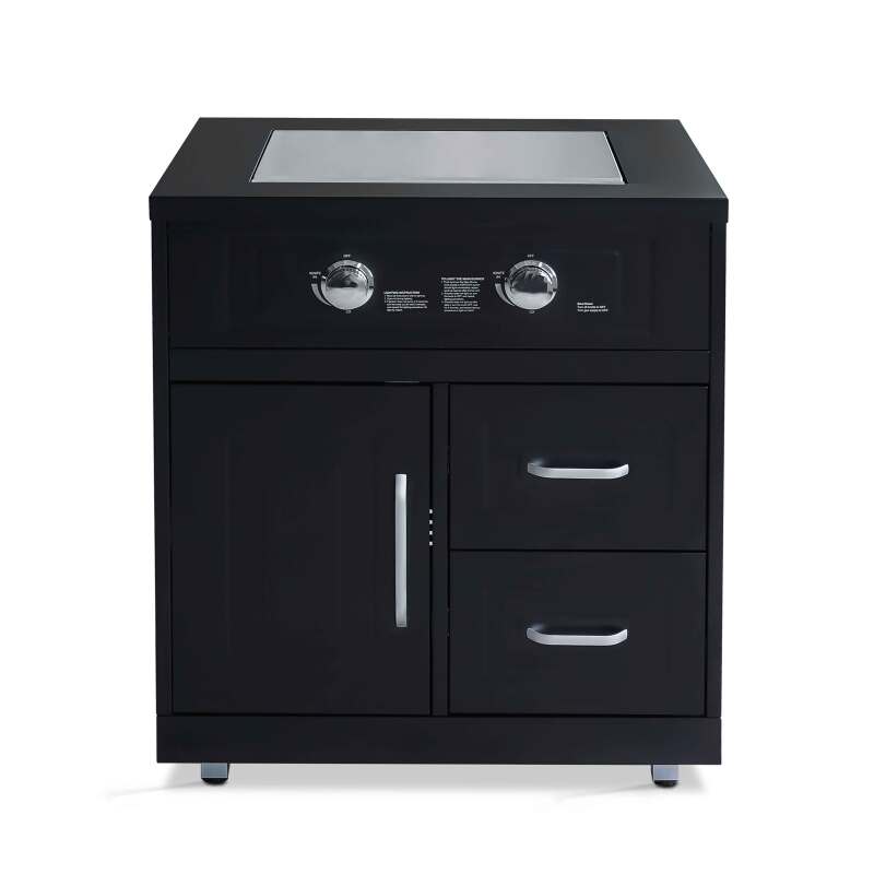 Edelstahl-Gasherdmodul mit 2 Brennern für die Outdoor-küche