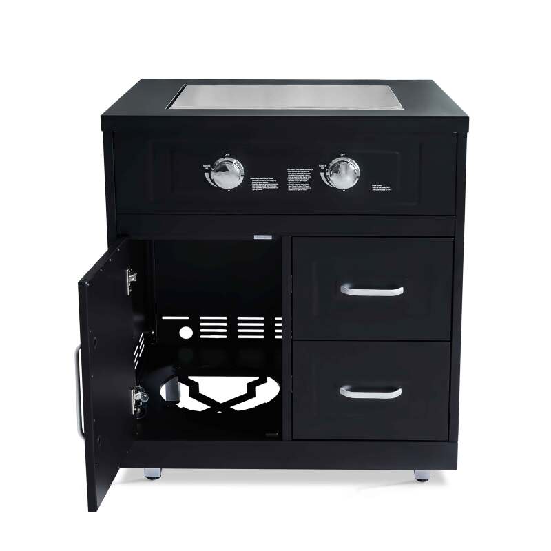 Edelstahl-Gasherdmodul mit 2 Brennern für die Outdoor-küche