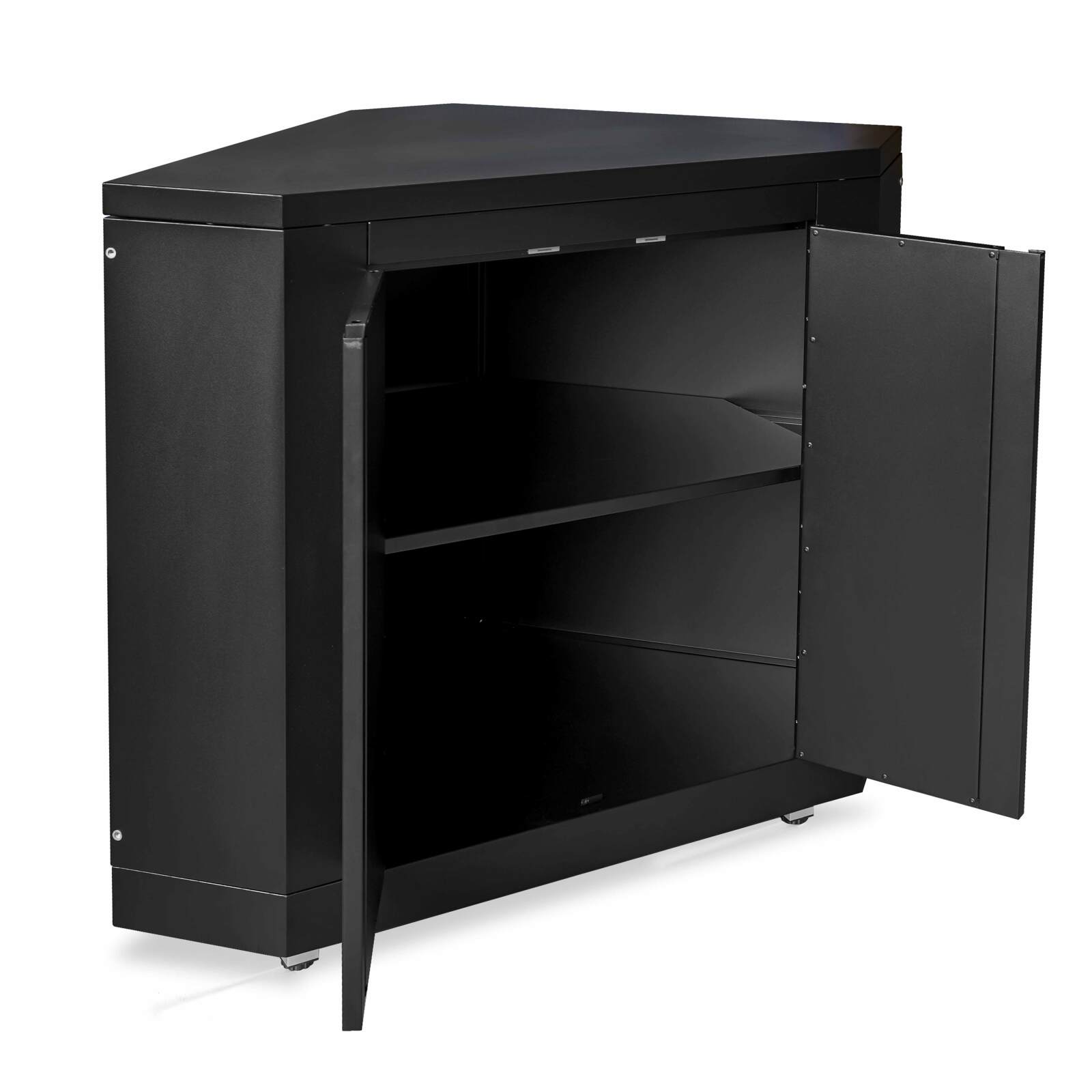 Eck-Stahl-Aufbewahrungsmodul für die Outdoor-küche