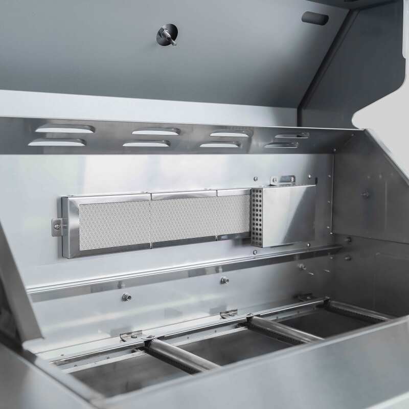 Outdoor-Küche aus Stahl 3 Elemente mit Grill