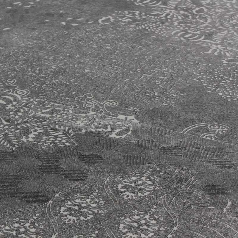 Gartentisch aus Keramik mit Stempel-Effekt, 185 x 95 cm, mit 6 Stühlen ohne Armlehnen und 2 Stühlen mit Armlehnen  (3/7)