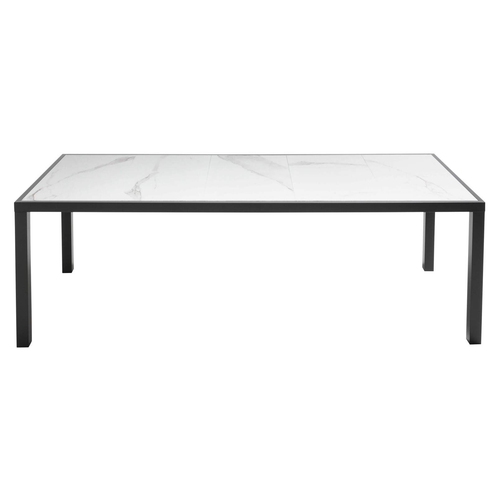 Gartentisch aus Marmor-Effekt-Keramik (230 x 95 x 74 cm)