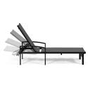 Set aus 2 Sonnenliegen mit Armlehnen, 5-fach verstellbar 