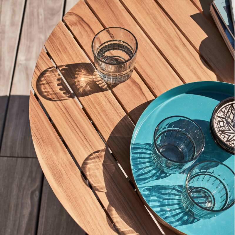 Gartenlounge-Set aus 100% FSC-zertifiziertem Teakholz für 4 Personen