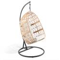 Hängender Gartensessel aus geflochtenem Harz 