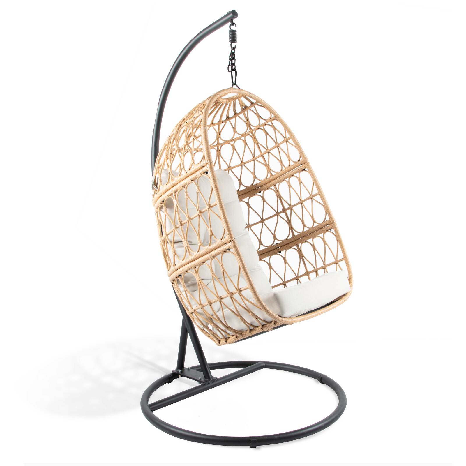 Hängender Gartensessel aus geflochtenem Harz 