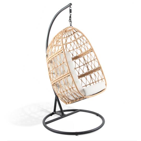 Hängender Gartensessel aus geflochtenem Harz