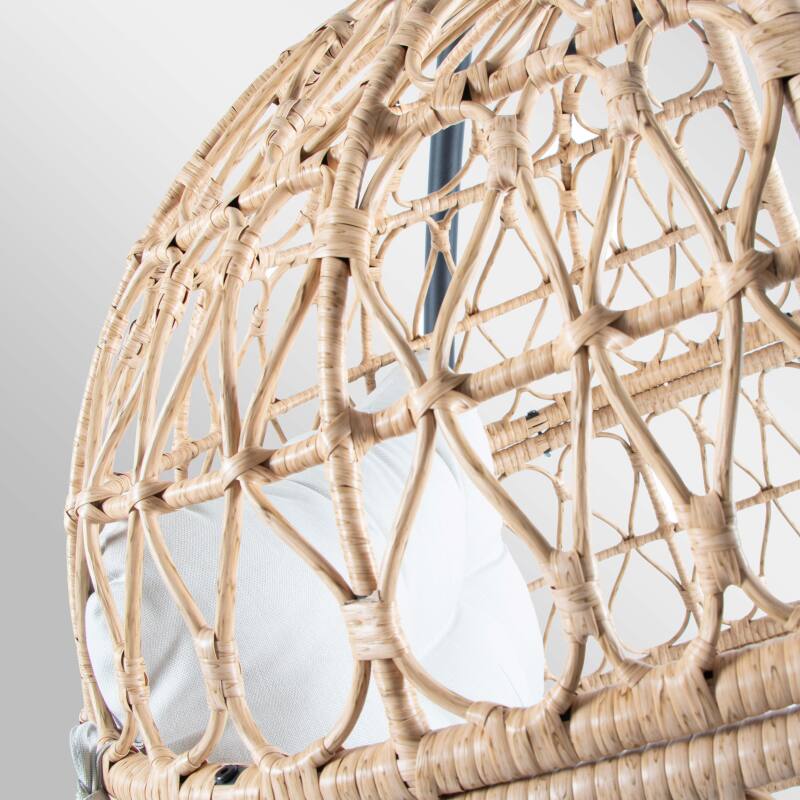 Hängender Gartensessel aus geflochtenem Harz 