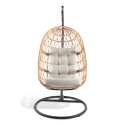 Hängender Gartensessel aus geflochtenem Harz 