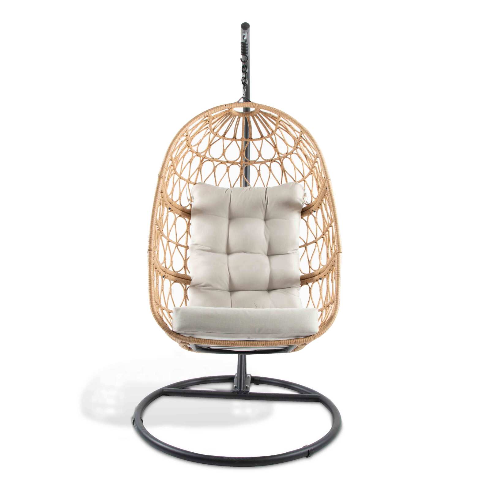 Hängender Gartensessel aus geflochtenem Harz 