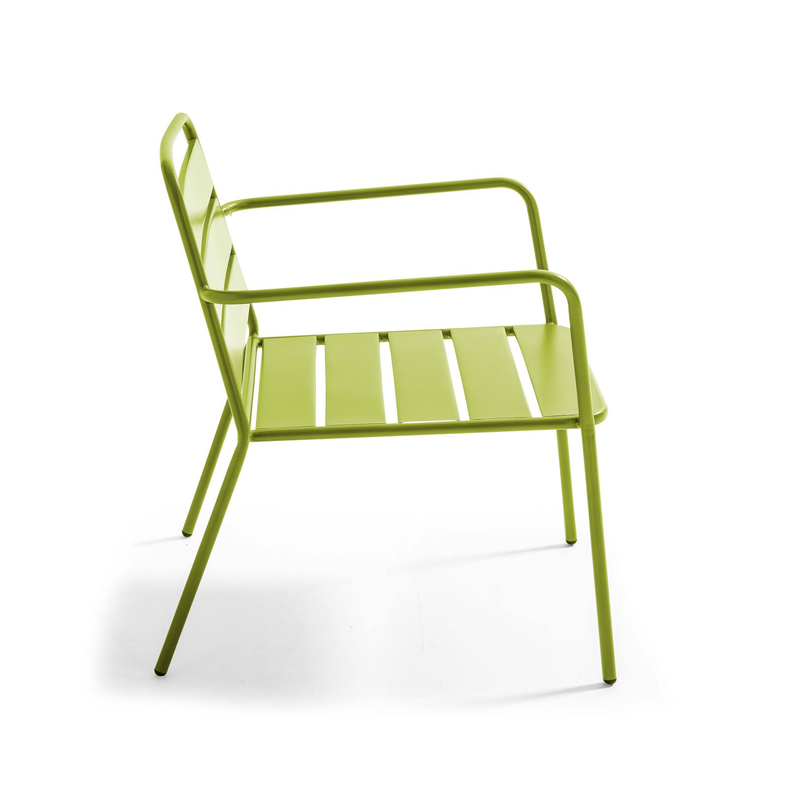 Niedriger Metall-Gartensessel 